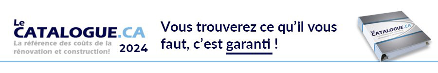 Bienvenue sur le site en ligne le Catalogue, le site des cots de la construction